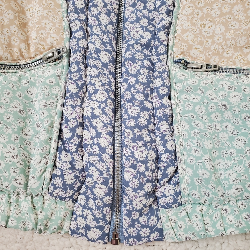 Blank NYC Summer Romance Jacket Size XS Patchwork Floral - Picture 6 of 16